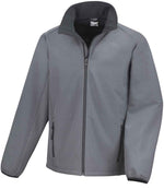 Result Core Printable Soft Shell Jacket Charcoal/Black