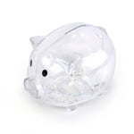 Translucent Plastic Pig Shaped Piggy Bank