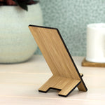 Straight Sided Bamboo Phone Stand