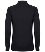 Henbury Unisex Long Sleeve Coolplus® Piqué Polo Shirt Navy
