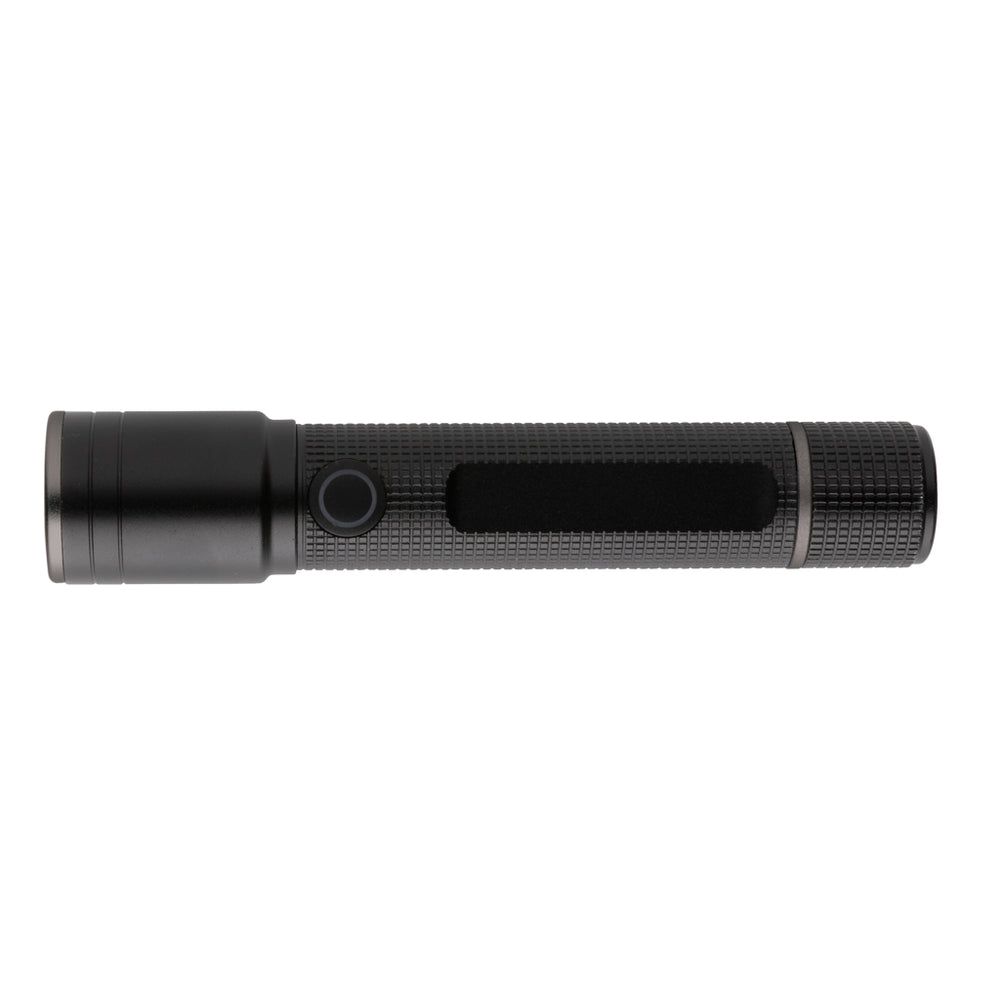 Branded Gear X RCS recycled aluminum USB-rechargeable torch