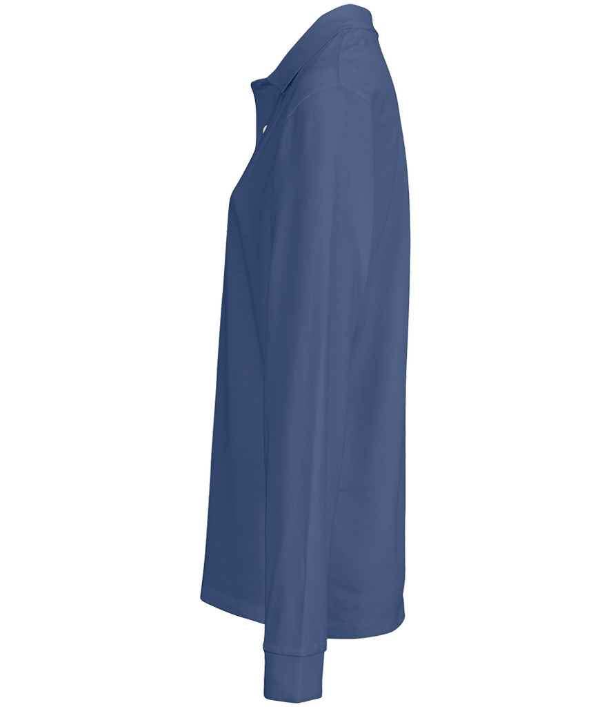 SOL'S Unisex Pacific Long Sleeve Piqué Polo Shirt Denim