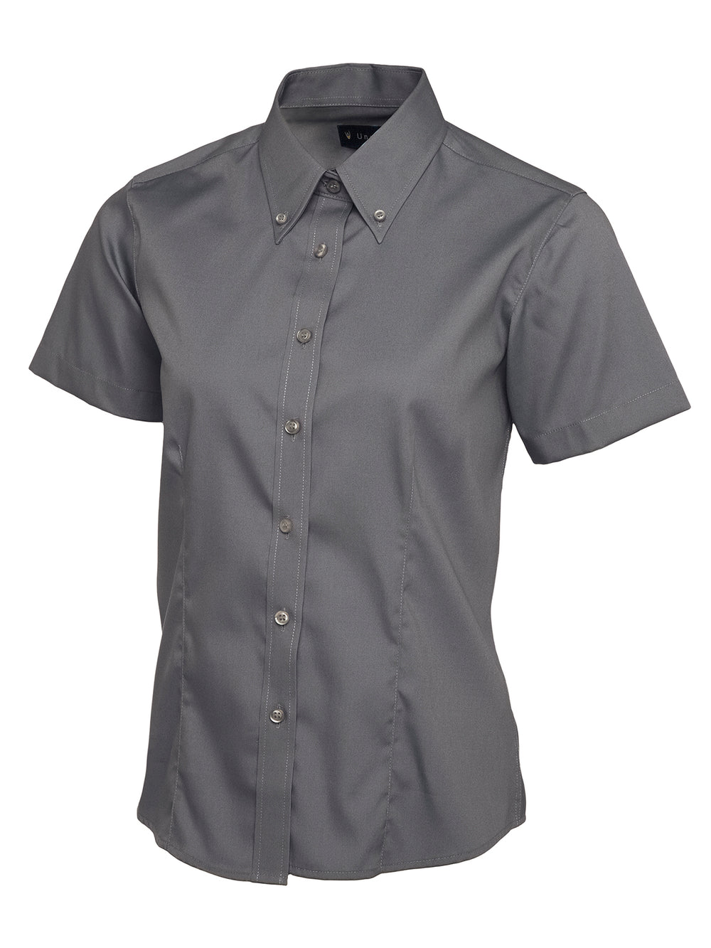 Branded Ladies Pinpoint Oxford Half Sleeve Shirt