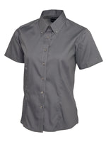 Branded Ladies Pinpoint Oxford Half Sleeve Shirt
