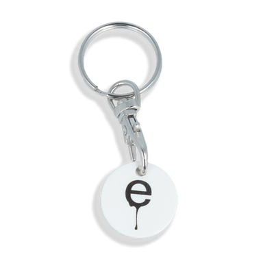 Recycled Old Trolley Coin Keyring