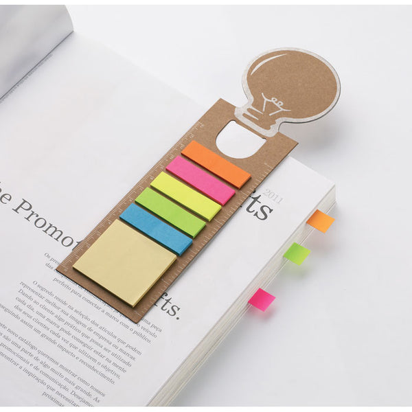 Branded Bookmark with sticky memo pad