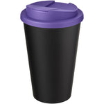 Branded Americano® Eco 350 ml recycled tumbler with spill-proof lid