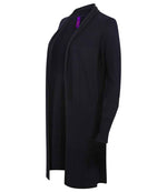 Branded Henbury Ladies Longline Open Cardigan