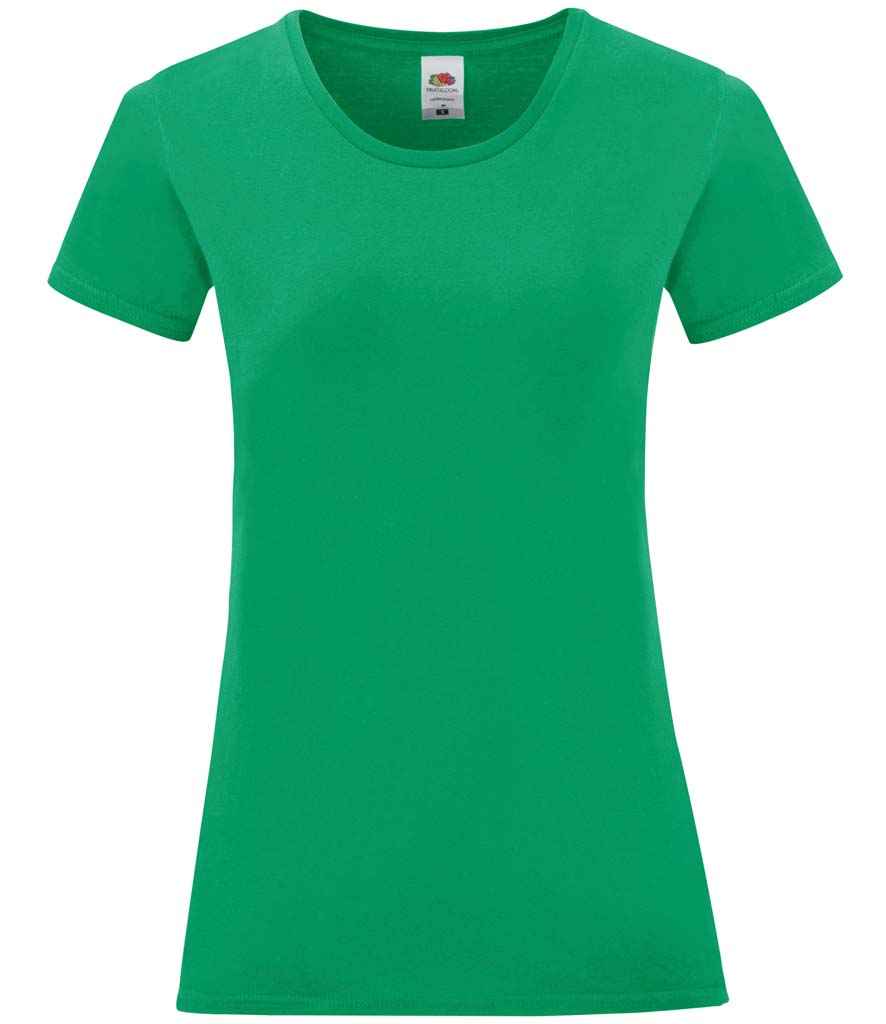 Fruit of the Loom Ladies Iconic 150 T-Shirt Kelly Green
