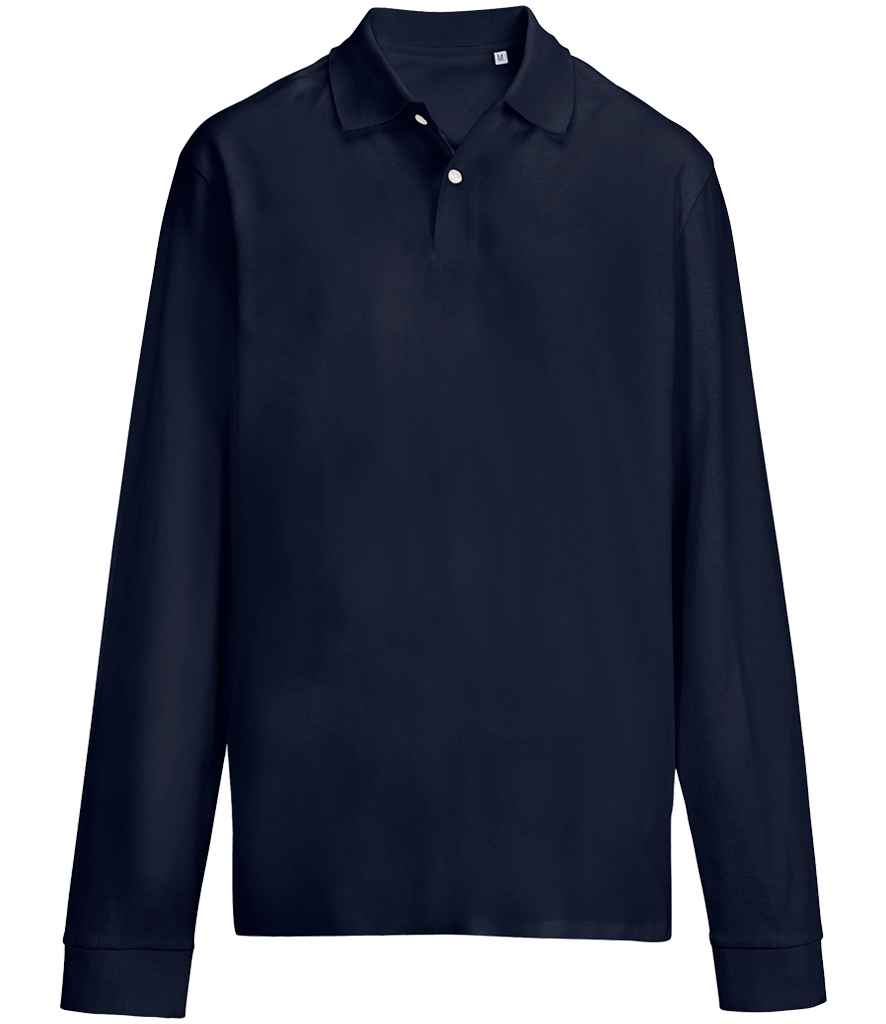 SOL'S Unisex Pacific Long Sleeve Piqué Polo Shirt French Navy