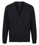 Henbury Lightweight Cotton Acrylic V Neck Cardigan