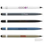 Aluminum inkless pen with eraser