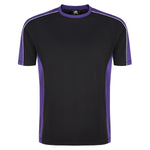 Orn Avocet Two Tone Polyester T-Shirt Black/Purple