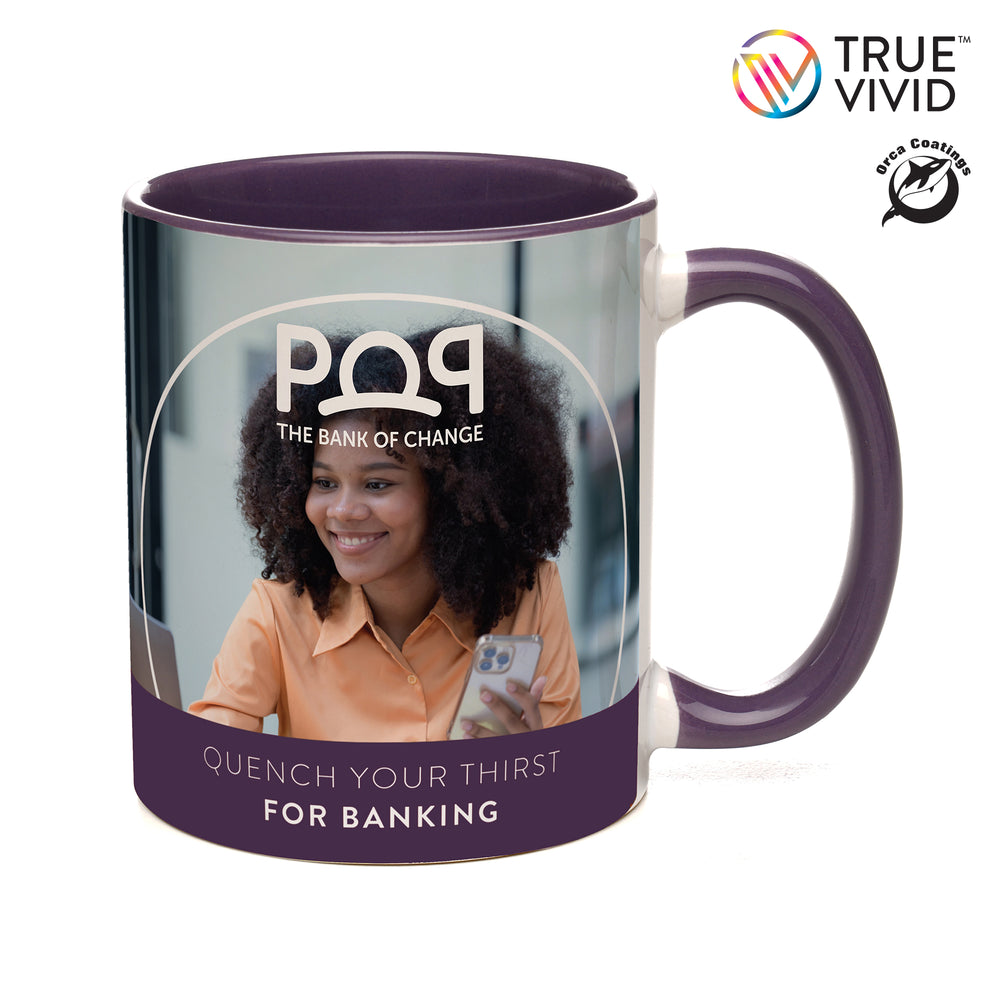 CAMBRIDGE 11oz Two-Tone Ceramic Mug Purple