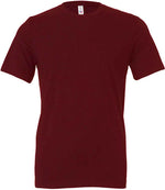 Canvas Unisex Crew Neck T-Shirt Maroon