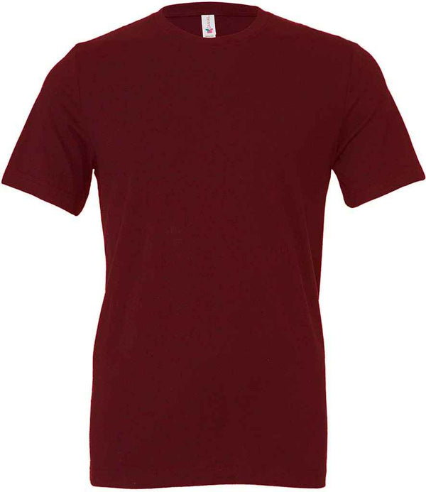 Canvas Unisex Crew Neck T-Shirt Maroon