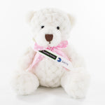 Sash Bear I 15cm Waffle Bear, White