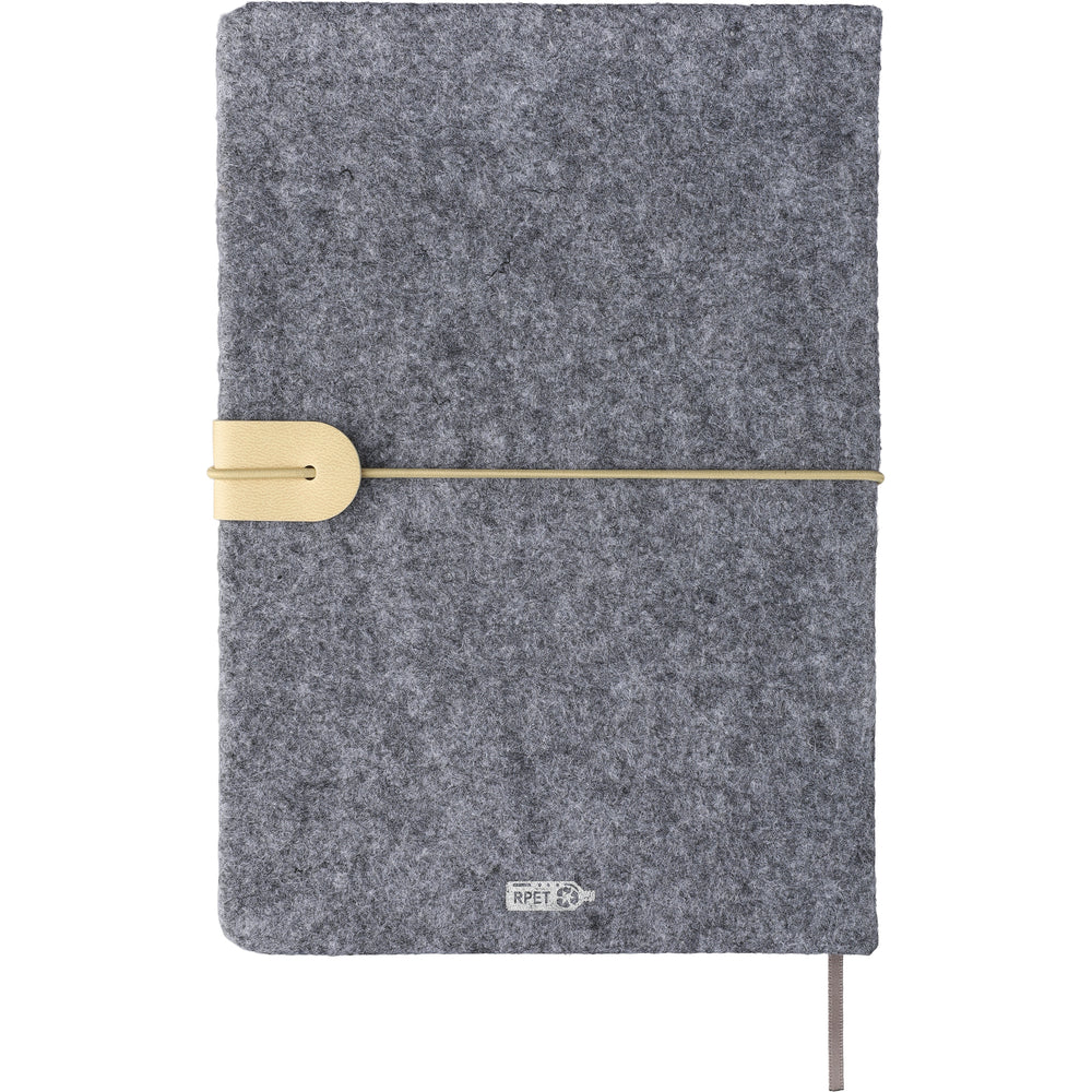 The Dario - Recycled felt notebook (approx. A5)