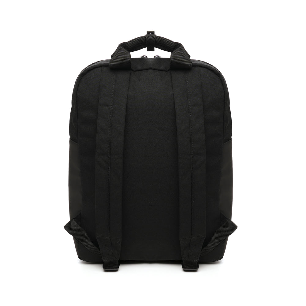 Premium 'Soft Feel' Laptop Backpack BLACK RPET and PU Backpack