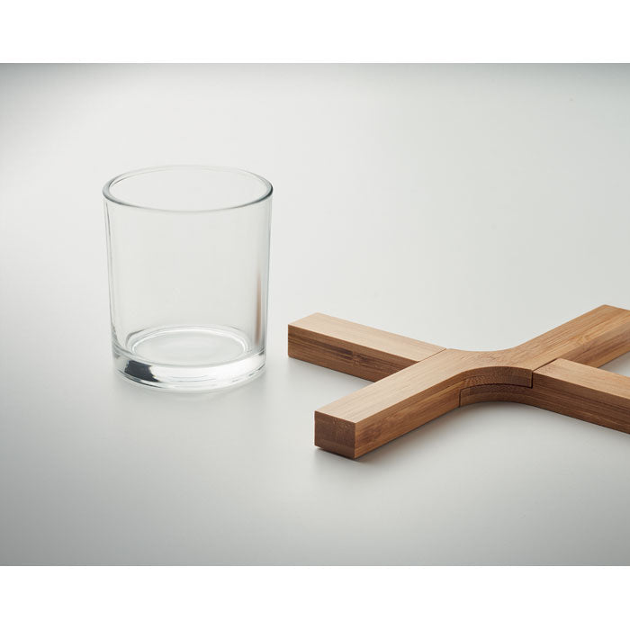 Branded Bamboo foldable pot stand