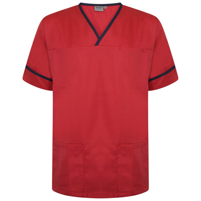 Behrens Contrast Trim Smart Scrub Top