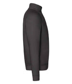 Fruit of the Loom Premium Zip Neck Sweatshirt Black