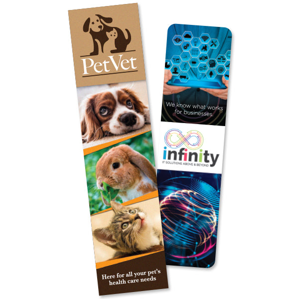 Round Corner Card Bookmarks - Two Sided Print