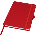Branded Honua A5 recycled paper notebook with recycled PET cover