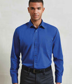 Premier Long Sleeve Poplin Shirt Royal Blue