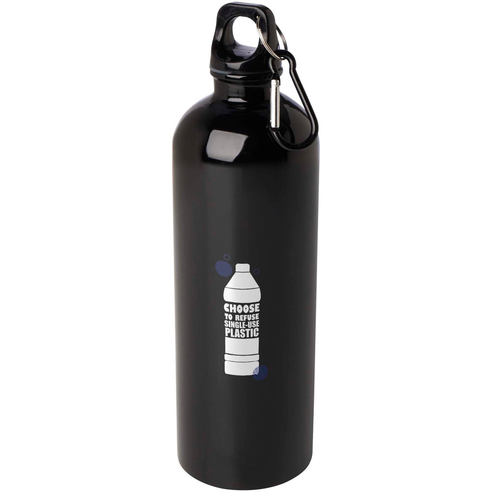 Oregon 750 ml RCS certified single wall stainless steel water bottle with carabiner