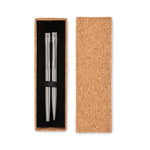 Recycled stainless steel pen set