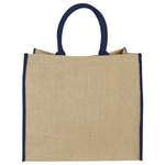 Harry coloured edge jute tote bag 25L