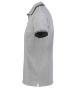 SOL'S Pasadena Tipped Cotton Piqué Polo Shirt Heather Grey/Navy