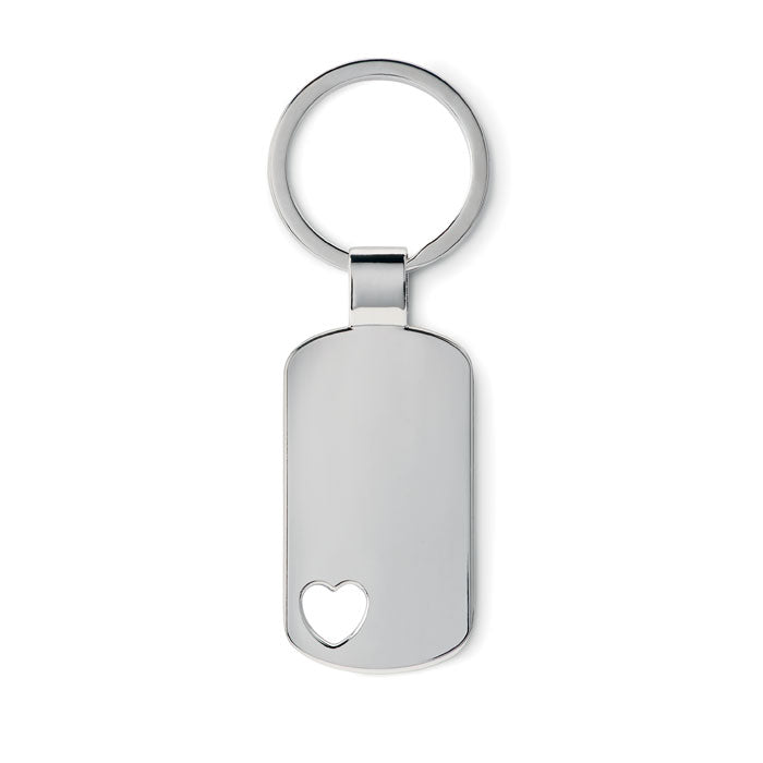 Branded Key ring with heart detail