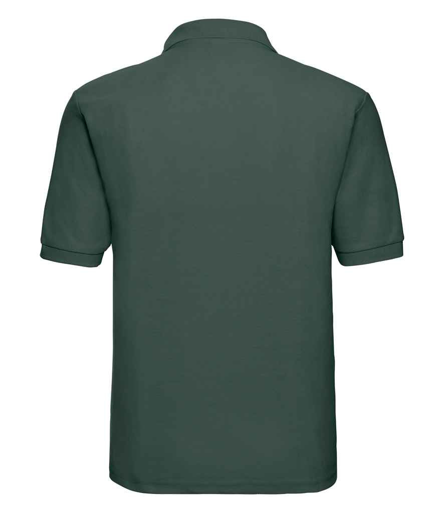 Russell Poly/Cotton Piqué Polo Shirt Bottle Green