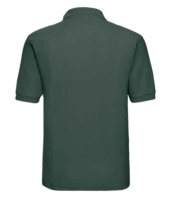 Russell Poly/Cotton Piqué Polo Shirt Bottle Green