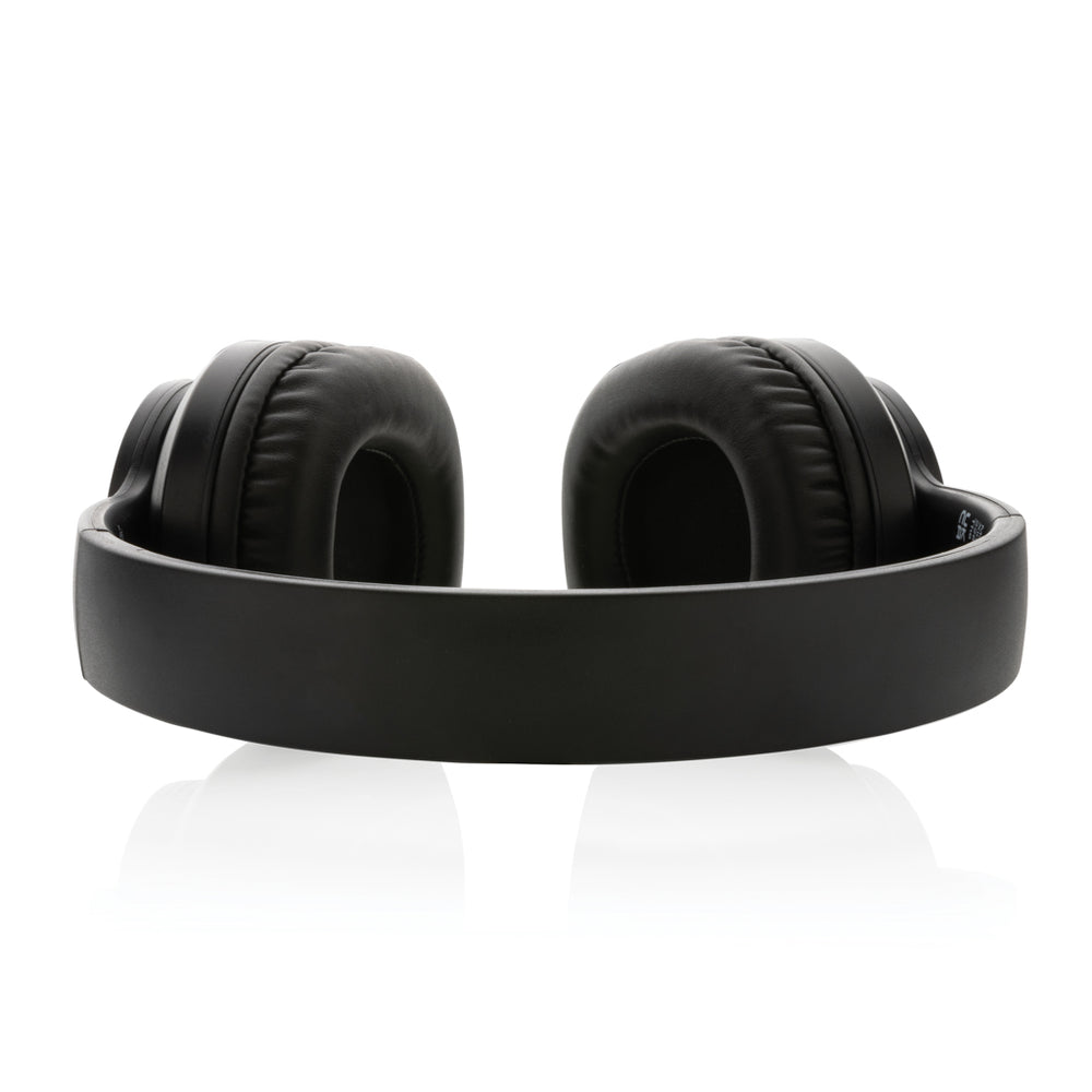 Branded Terra RCS recycled aluminium wireless headphone