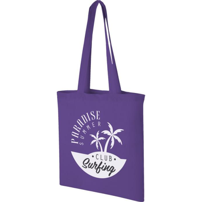 5oz Coloured Cotton Tote Bag - Purple