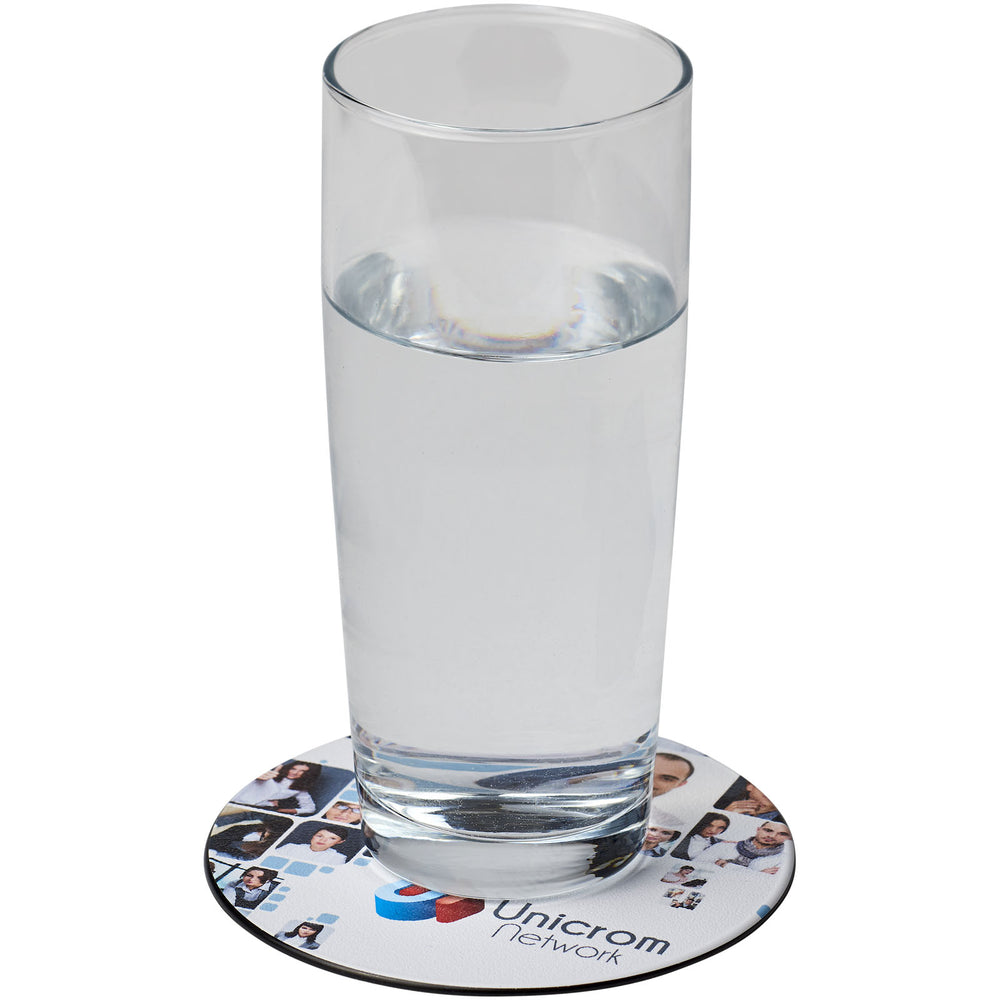 Branded Brite-Mat® round coaster