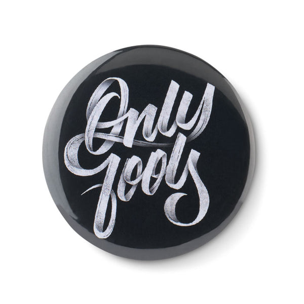 Branded Mirror button metal