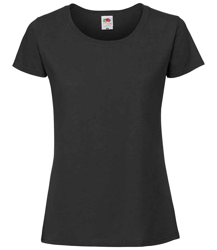 Fruit of the Loom Ladies Iconic 195 T-Shirt Black