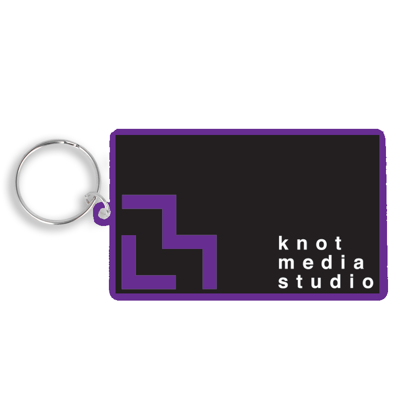 80mm Rectangle Keyring