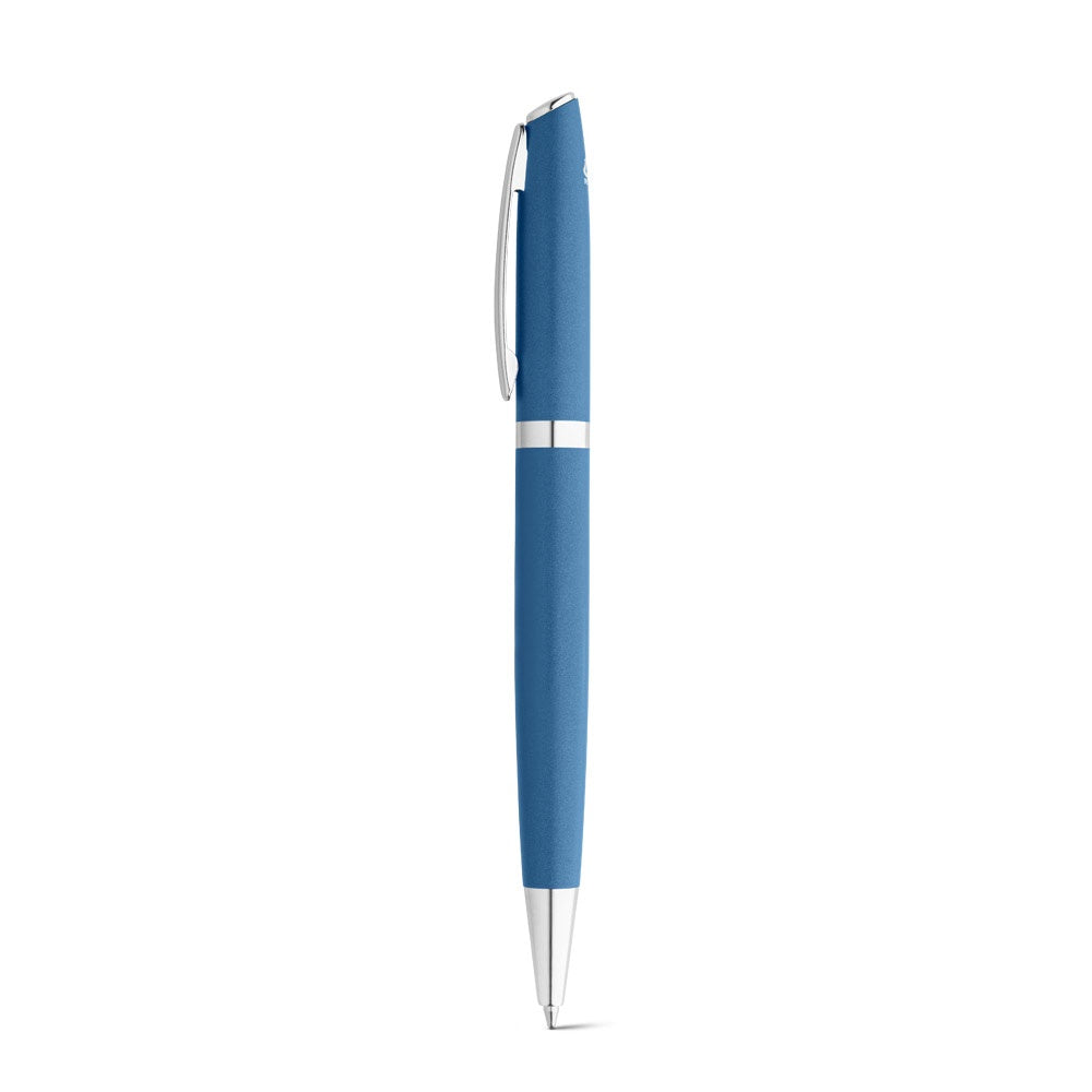 RE-LANDO-SET. Roller and ball pen set with 100% recycled aluminium body
