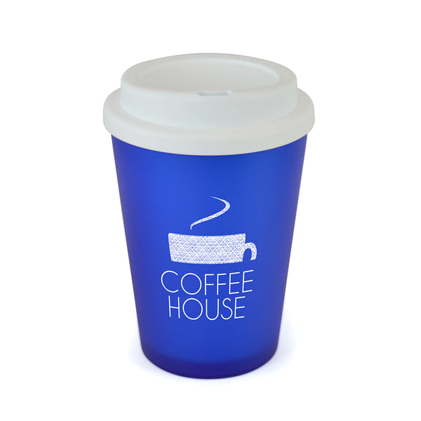 Branded Haddon Colour Frosted 350ml double wall tumbler