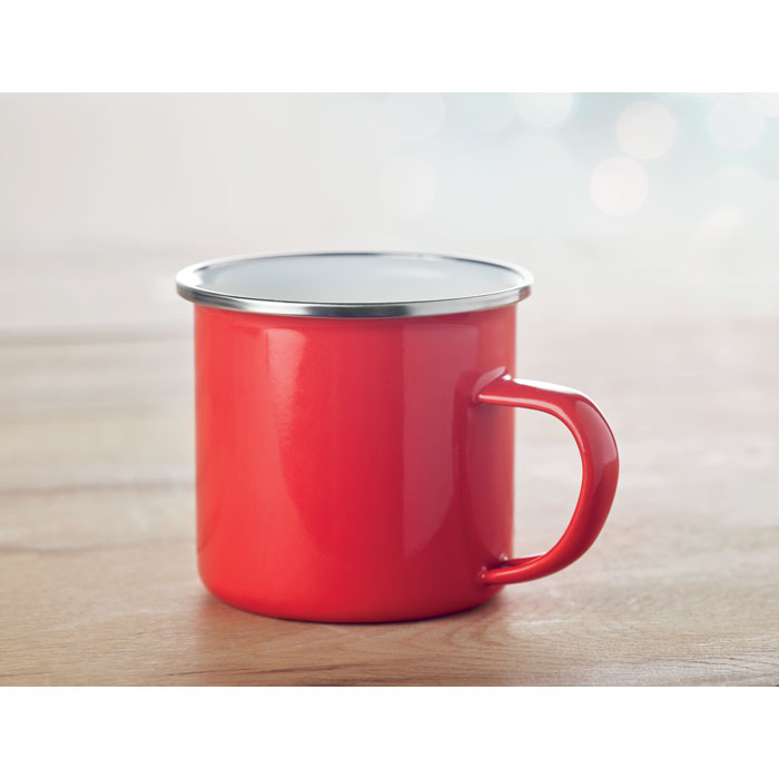 Branded Metal mug with enamel layer 350ml