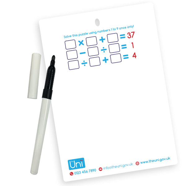 Budget Card Memo Board NO Pen and Clip