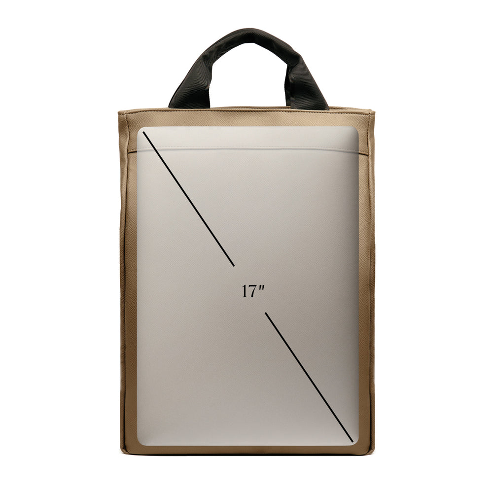 Branded VINGA Bermond RCS recycled PU backpack