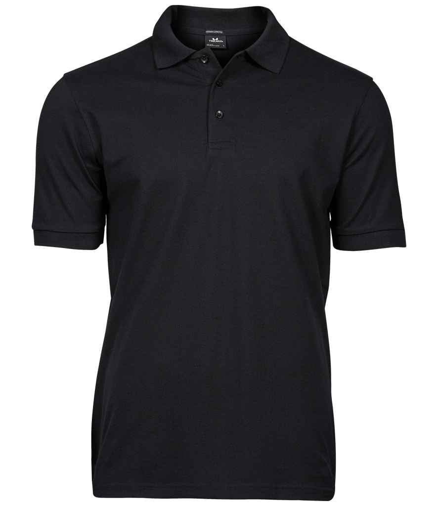 Tee Jays Luxury Stretch Piqué Polo Shirt Black