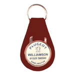 Branded Pear Shaped Keyfob with Dome