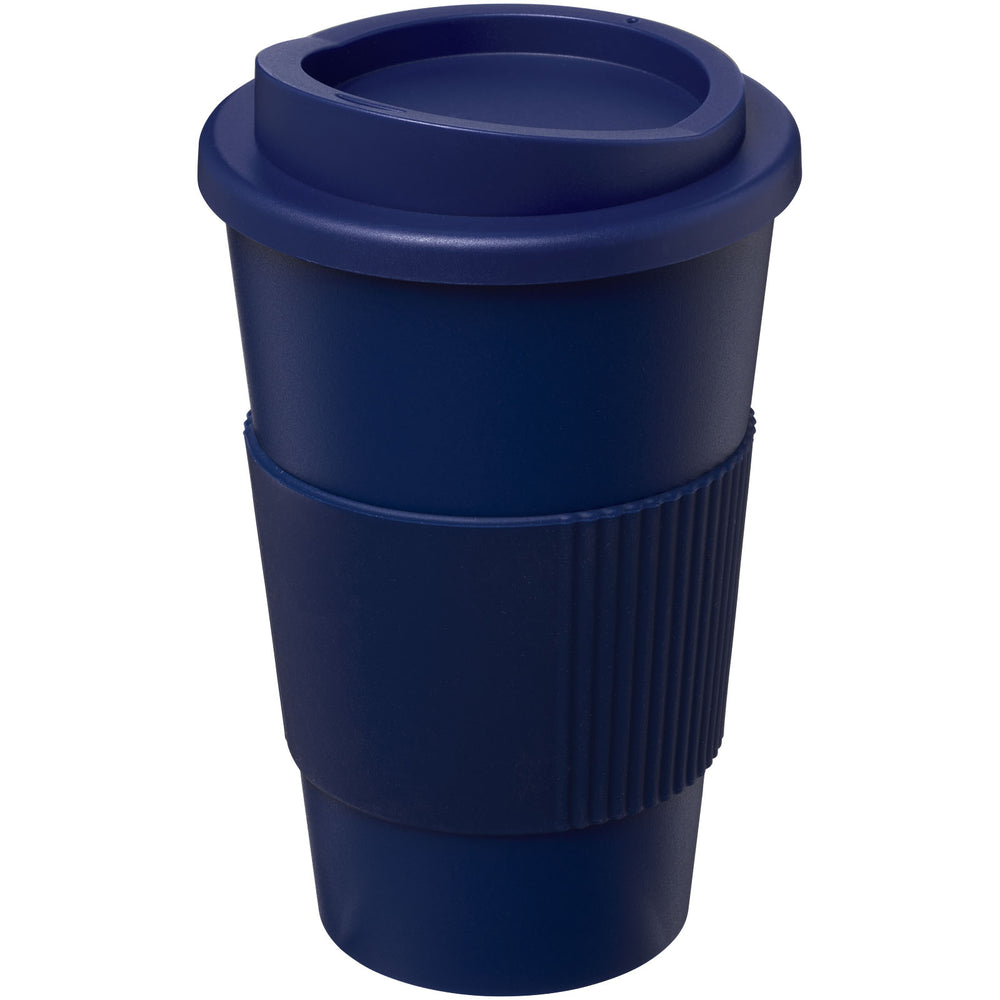 Branded Americano® 350 ml insulated tumbler with grip